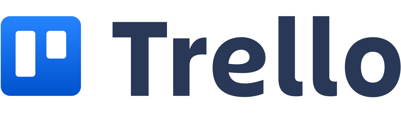 Logotipo de Trello, software de gestión de proyectos visual basado en tableros para la organización de tareas y el control del portafolio estratégico de innovación empresarial.