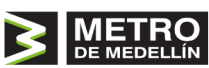 Logotipo oficial de Metro de Medellín, aliado estratégico en proyectos de innovación y gestión de movilidad urbana sostenible con la plataforma INNK.