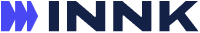 Logotipo oficial de INNK con símbolo de flechas dinámicas, representando el liderazgo en gestión de proyectos, innovación empresarial y la optimización de un portafolio estratégico para el sector corporativo.